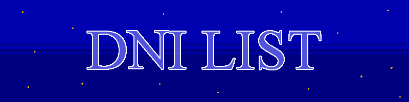 A BANNER THAT SAYS "DNI LIST"
